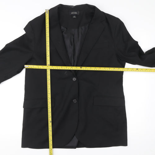 Monki Unisex Black Blazer Medium Chest Notch Lapel Jacket