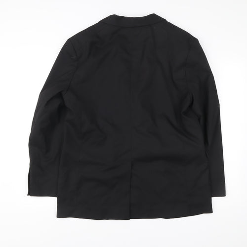 Monki Unisex Black Blazer Medium Chest Notch Lapel Jacket