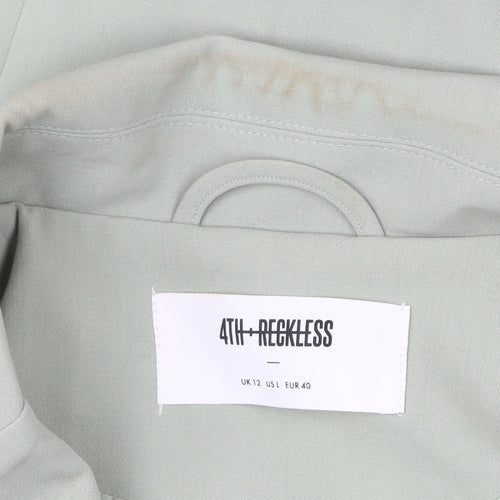 4th & Reckless Women’s Green Size 12 Single-Breasted Blazer Jacket