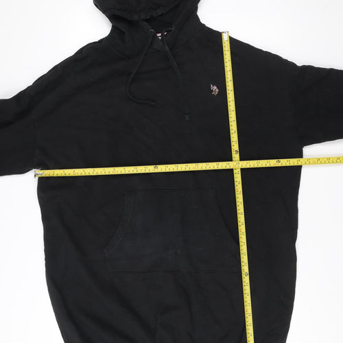 U.S. Polo Assn. Men's Black XL Pullover Hoodie with Logo