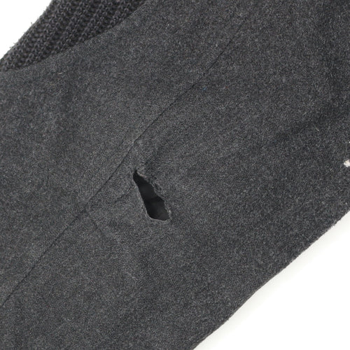 Greenwoods Mens Black Wool Blend Zip Jacket Size L Casual Workwear