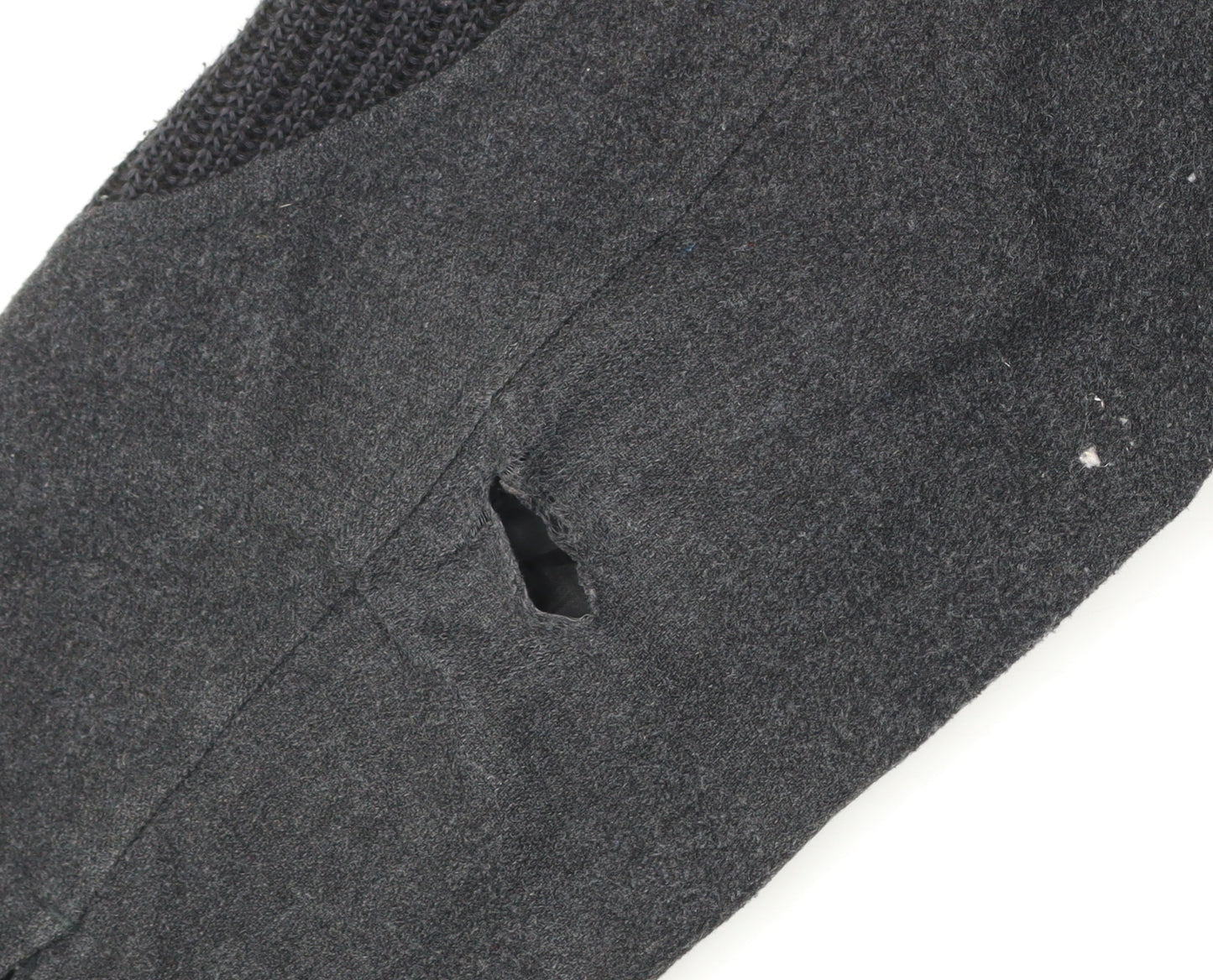 Greenwoods Mens Black Wool Blend Zip Jacket Size L Casual Workwear