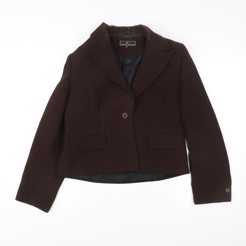 Elizabeth Emanuel Women’s Brown Blazer Jacket Size 16 Workwear