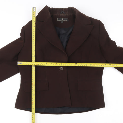 Elizabeth Emanuel Women’s Brown Blazer Jacket Size 16 Workwear