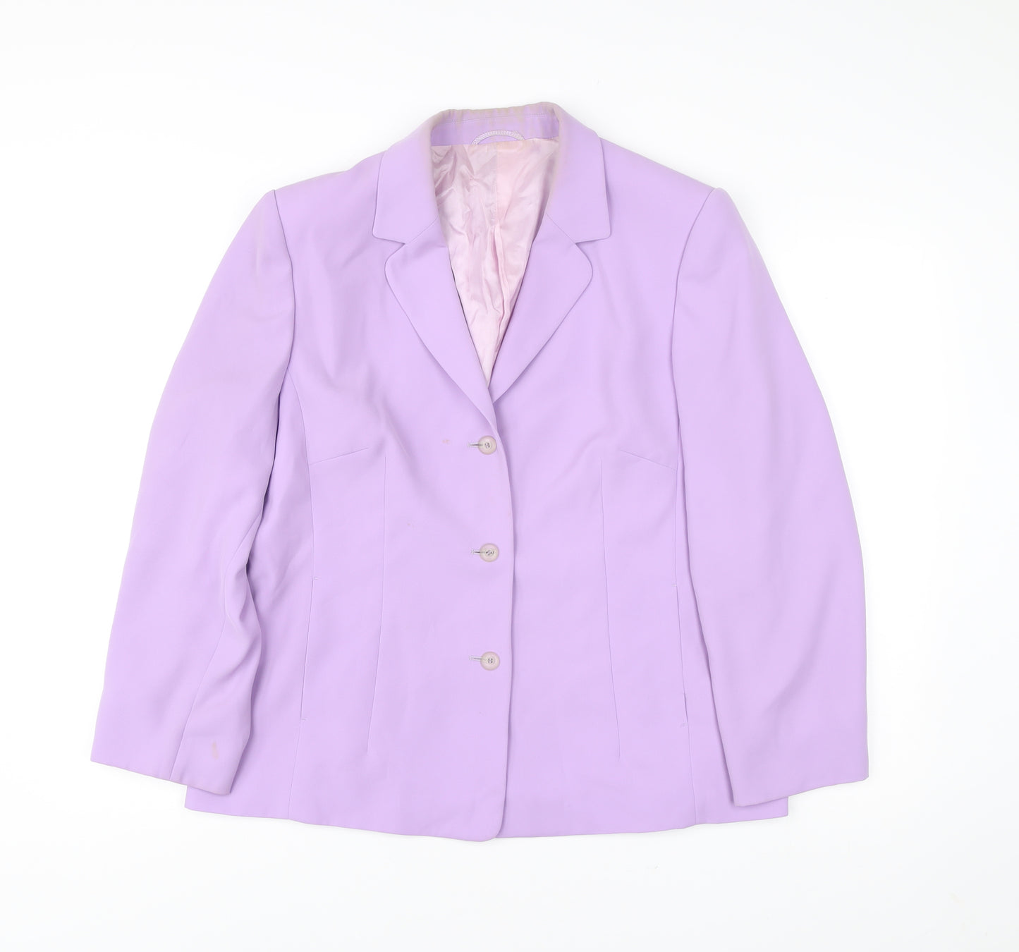 Betty Barclay Womens Purple Blazer Jacket Size 18 Classic Formal