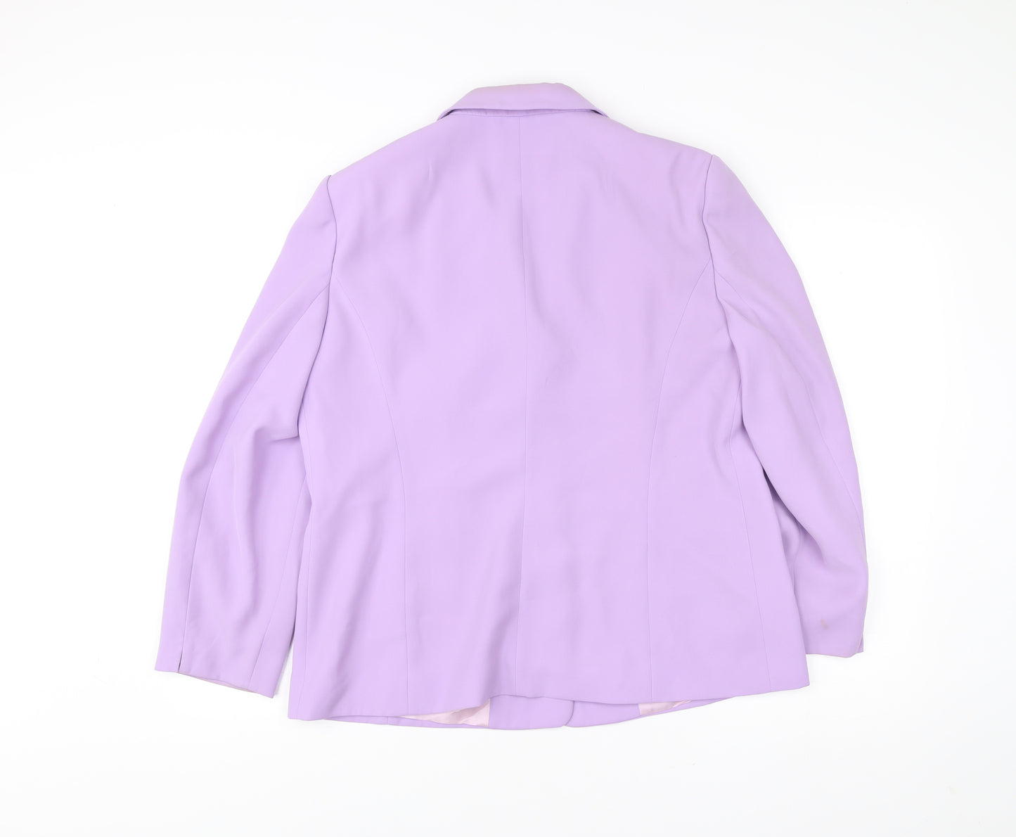 Betty Barclay Womens Purple Blazer Jacket Size 18 Classic Formal