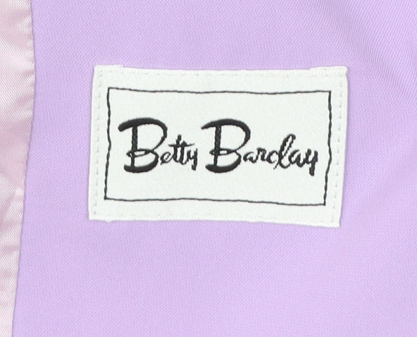 Betty Barclay Womens Purple Blazer Jacket Size 18 Classic Formal