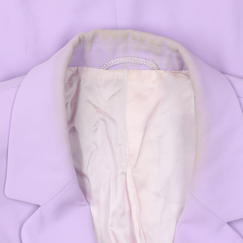 Betty Barclay Womens Purple Blazer Jacket Size 18 Classic Formal