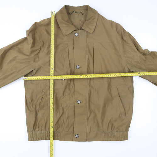 Men’s Beige Polyester Nylon Casual Jacket L 41-43in