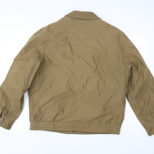 Men’s Beige Polyester Nylon Casual Jacket L 41-43in