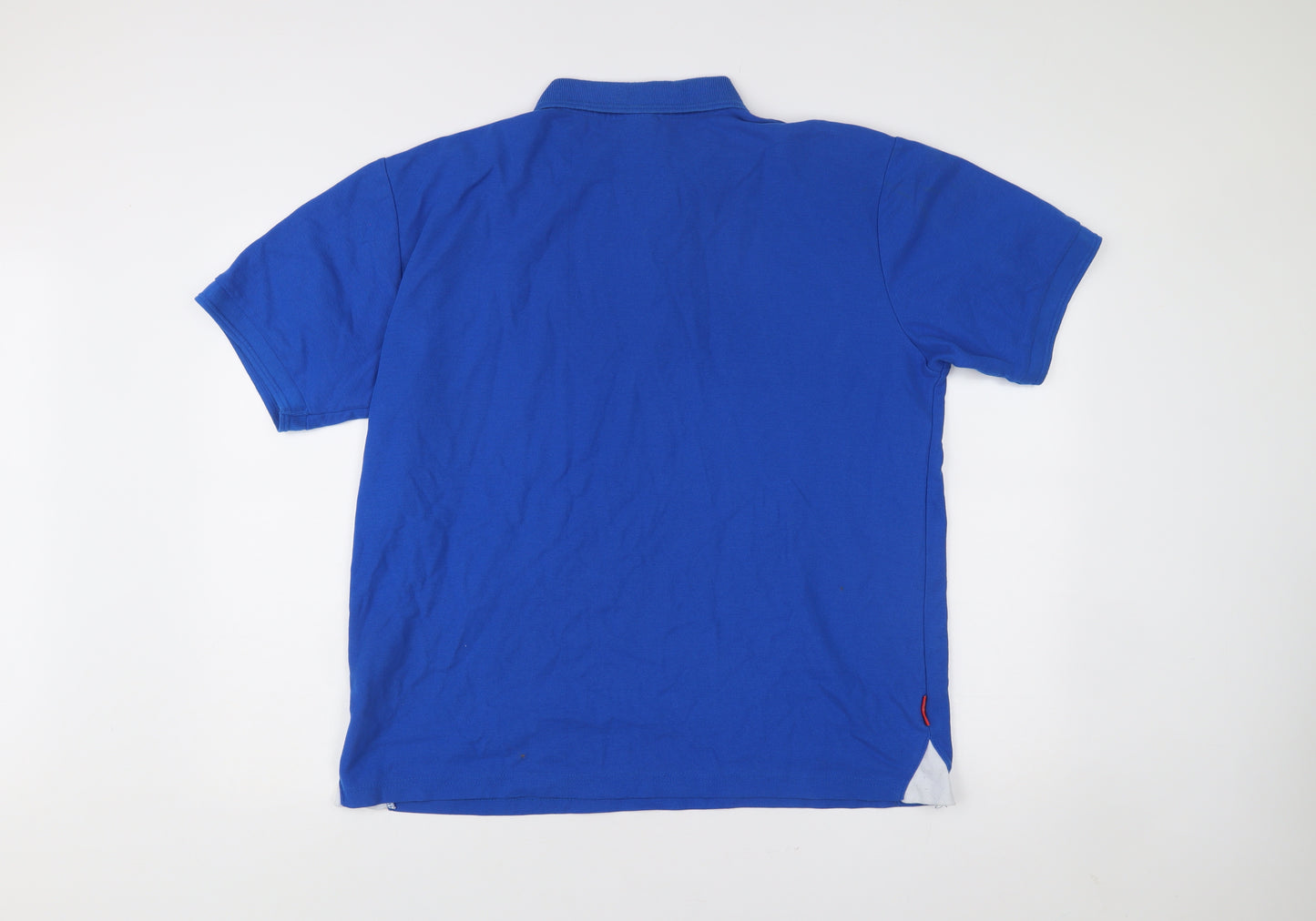 Slazenger Mens Blue Polo Shirt XL Cotton Blend Casual Sports