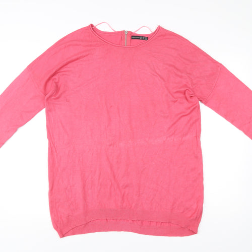 Atmosphere Women’s Pink Round Neck Long Sleeve Pullover Jumper M
