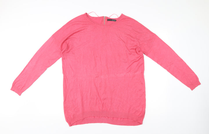 Atmosphere Women’s Pink Round Neck Long Sleeve Pullover Jumper M