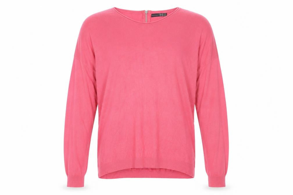 Front view of Atmosphere Women’s Pink Round Neck Long Sleeve jumper M
