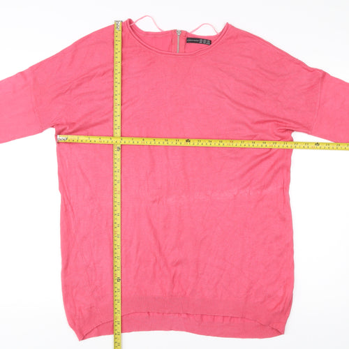 Atmosphere Women’s Pink Round Neck Long Sleeve Pullover Jumper M