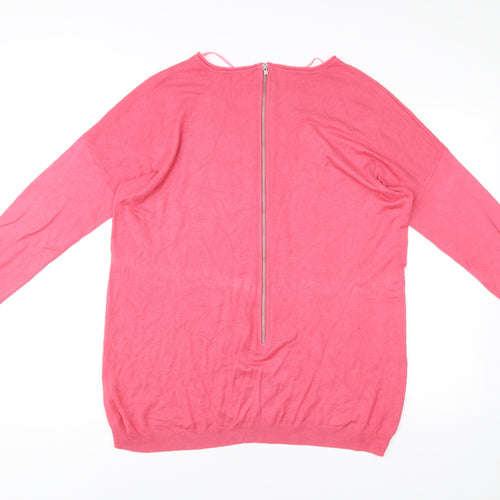 Atmosphere Women’s Pink Round Neck Long Sleeve Pullover Jumper M