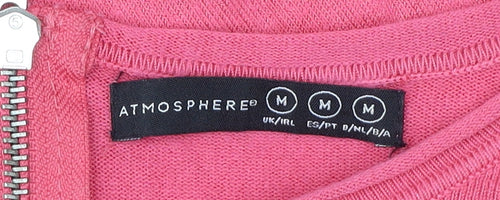 Atmosphere Women’s Pink Round Neck Long Sleeve Pullover Jumper M