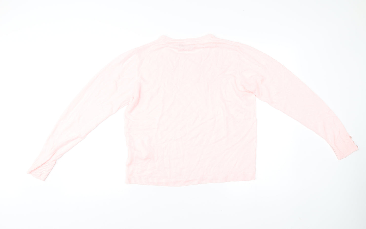 Pure & Natural Women’s Pink Acrylic Pullover Jumper Size 18 Plus