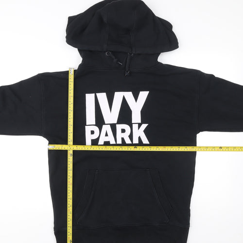 IVY PARK Men’s Black Pullover Hoodie Small Logo Graphic Hooded Sweatshirt