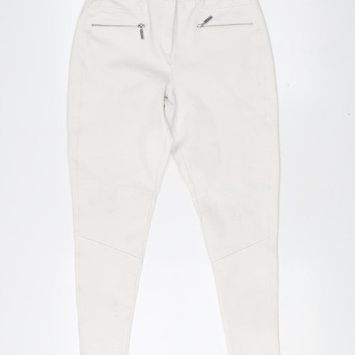 Star by Julien Macdonald Womens White Size 10 Slim Jegging Trousers