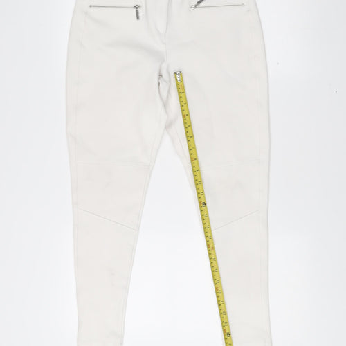 Star by Julien Macdonald Womens White Size 10 Slim Jegging Trousers