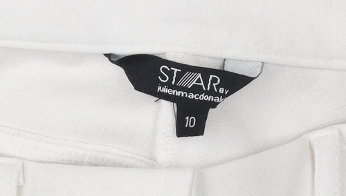 Star by Julien Macdonald Womens White Size 10 Slim Jegging Trousers