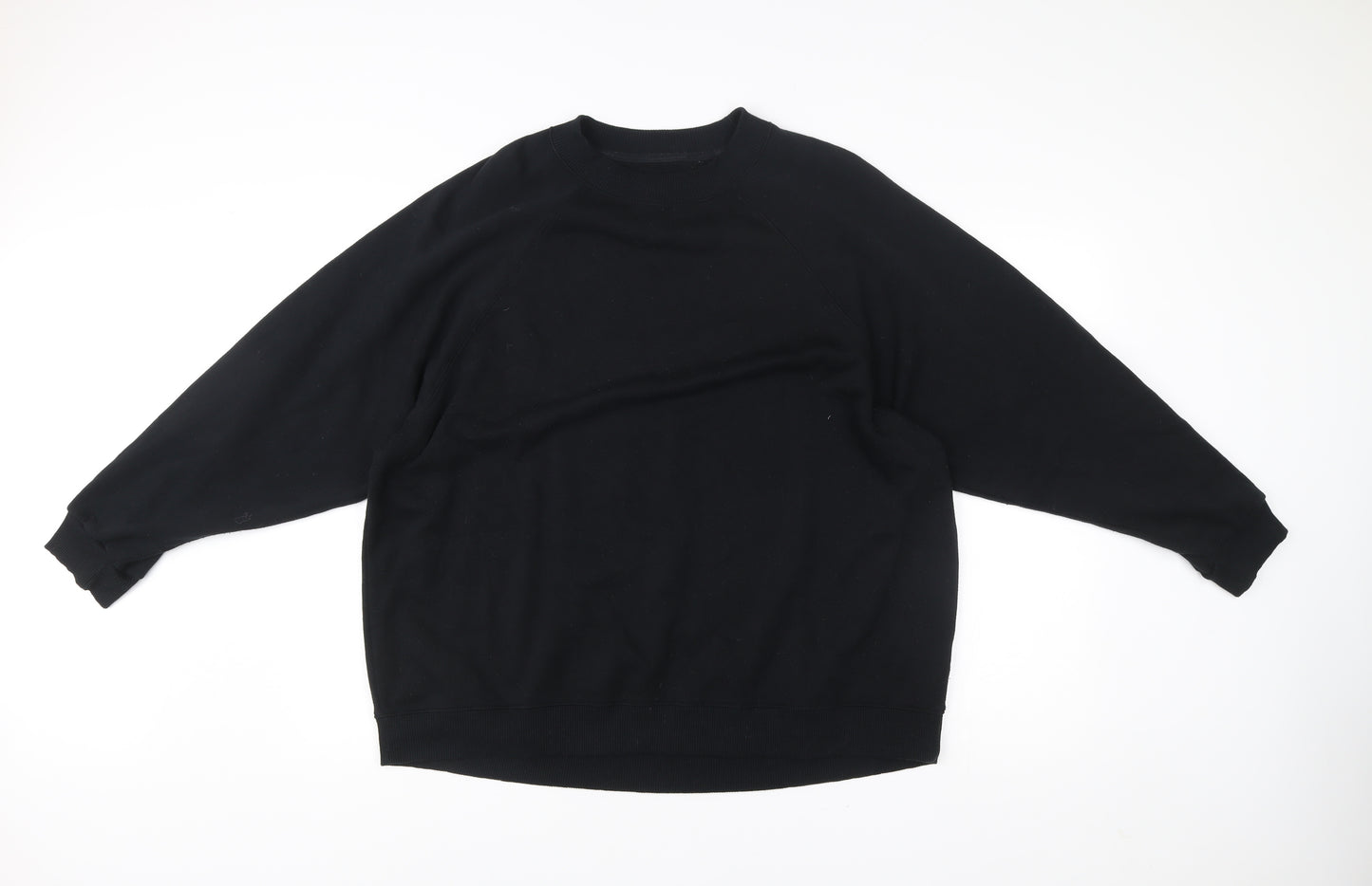 American Eagle Mens Black L Pullover Sweatshirt Crew Neck
