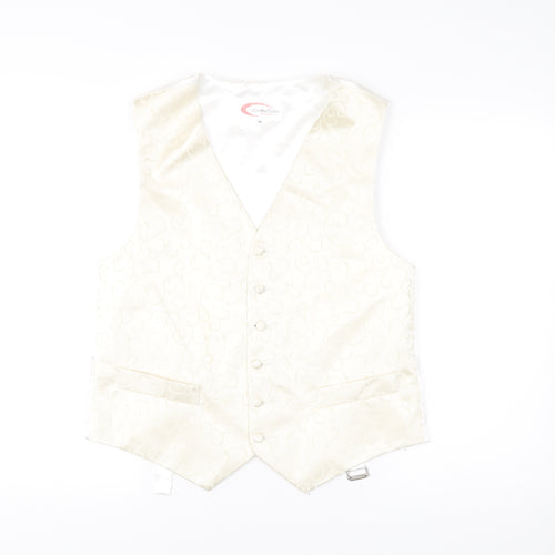 FormalTailor Men’s Ivory Satin Waistcoat 40R Wedding Party