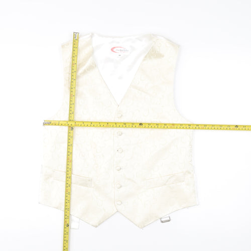 FormalTailor Men’s Ivory Satin Waistcoat 40R Wedding Party
