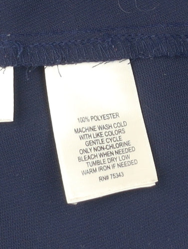Adrienne Vittadini Women’s Blue Shift Dress Size 6 Long Sleeve Workwear