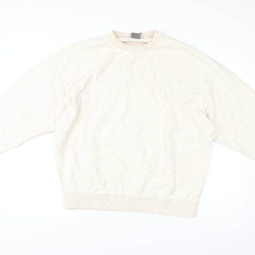 ASOS Men’s Beige Crew Neck Pullover Sweatshirt Size L