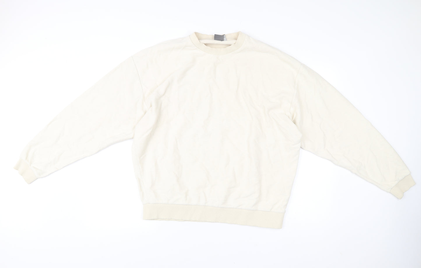 ASOS Men’s Beige Crew Neck Pullover Sweatshirt Size L