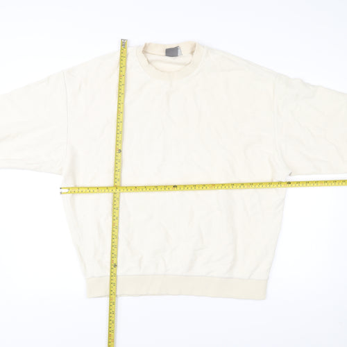 ASOS Men’s Beige Crew Neck Pullover Sweatshirt Size L