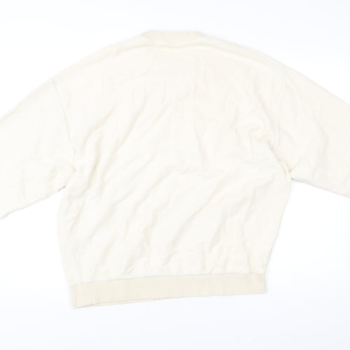 ASOS Men’s Beige Crew Neck Pullover Sweatshirt Size L