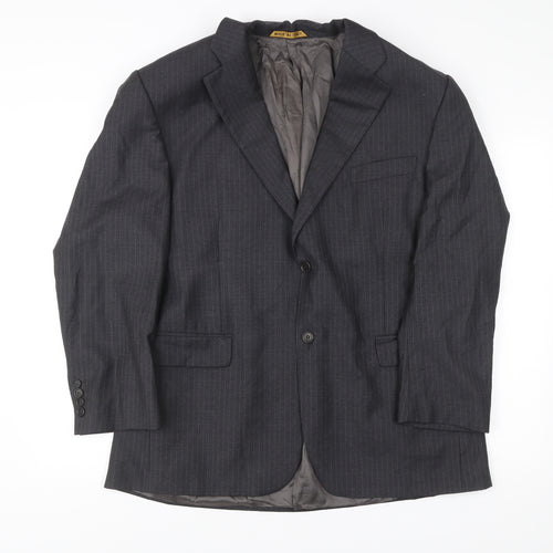 Marks & Spencer Men’s Grey 46S Wool Pinstripe Blazer Jacket