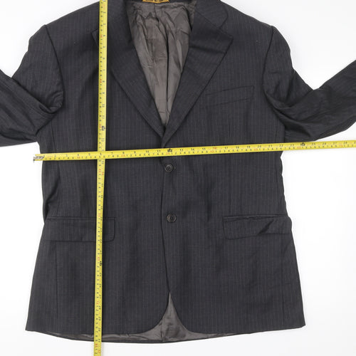 Marks & Spencer Men’s Grey 46S Wool Pinstripe Blazer Jacket