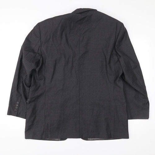 Marks & Spencer Men’s Grey 46S Wool Pinstripe Blazer Jacket
