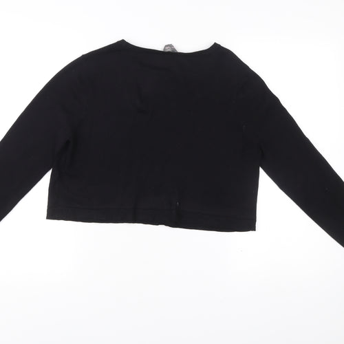 Phase Eight Womens Black Size 10 Crew Neck Long Sleeve Jumper