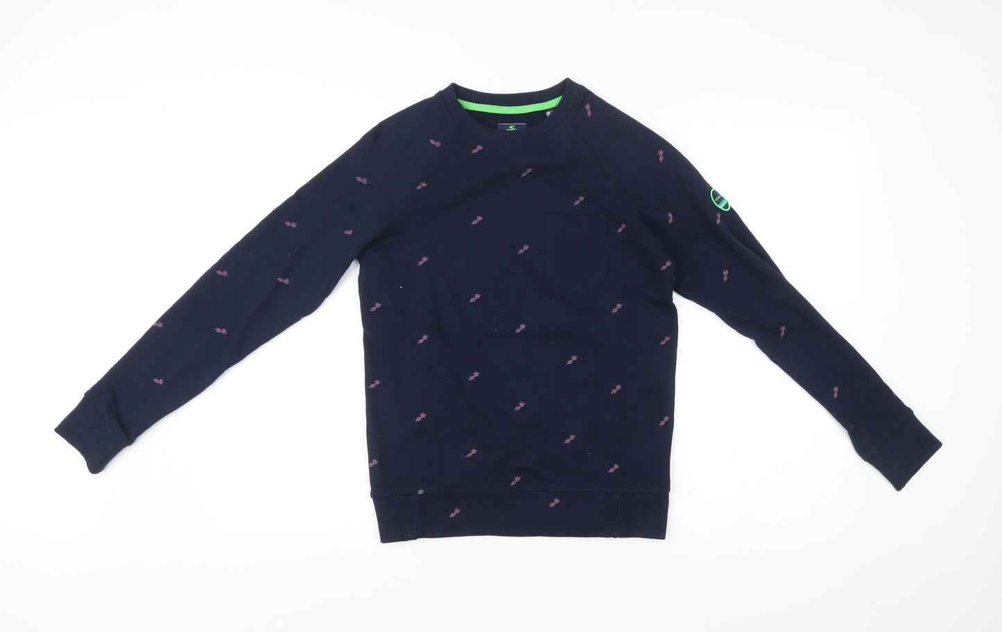 O'Neill Boys Blue Cotton Crew Neck Graphic Sweatshirt Age 12 Years