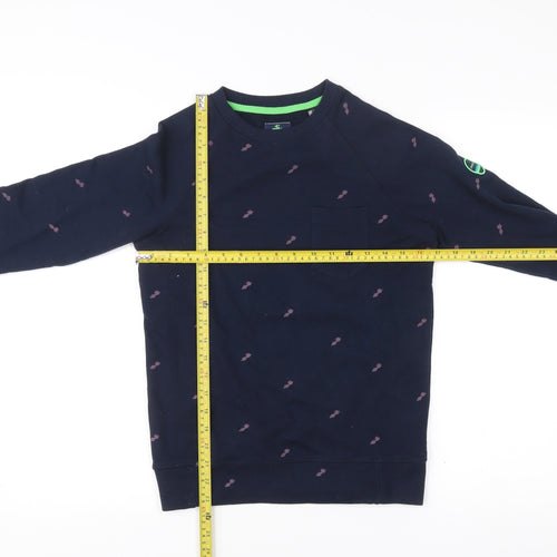 O'Neill Boys Blue Cotton Crew Neck Graphic Sweatshirt Age 12 Years