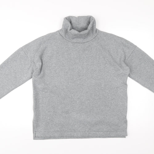 Next Women’s Grey Roll Neck Sweatshirt Size 12 Long Sleeve