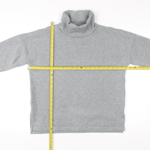 Next Women’s Grey Roll Neck Sweatshirt Size 12 Long Sleeve