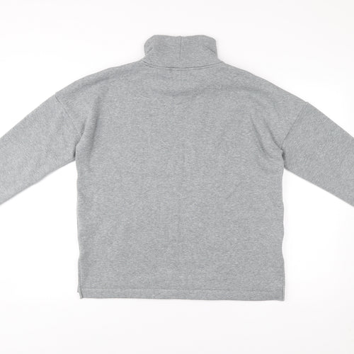 Next Women’s Grey Roll Neck Sweatshirt Size 12 Long Sleeve