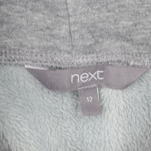 Next Women’s Grey Roll Neck Sweatshirt Size 12 Long Sleeve
