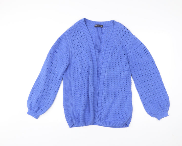 Marks and Spencer Women’s Blue Knit Open Cardigan Size S