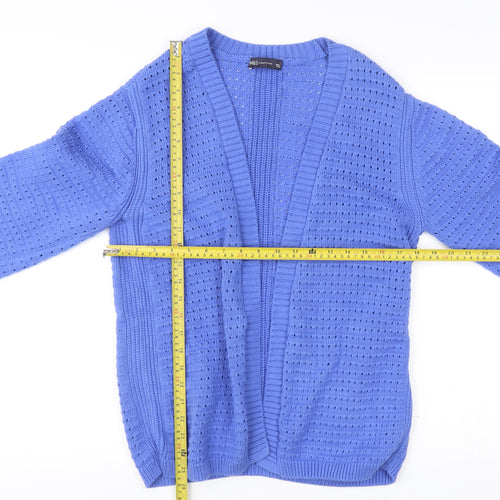 Marks and Spencer Women’s Blue Knit Open Cardigan Size S