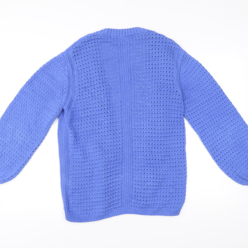 Marks and Spencer Women’s Blue Knit Open Cardigan Size S