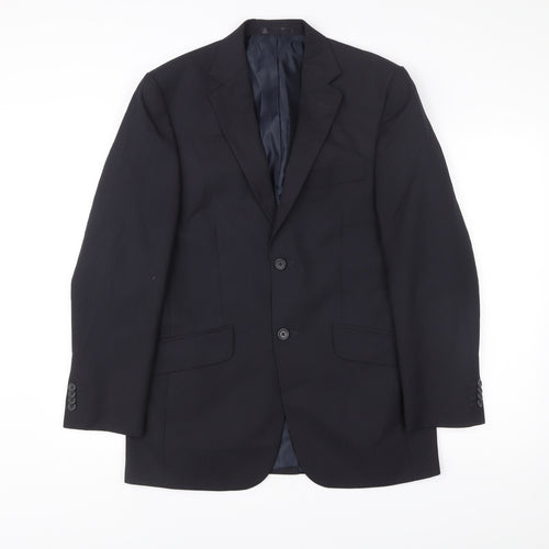 George Men’s Navy Blue 36R Suit Jacket Single Breasted Formal