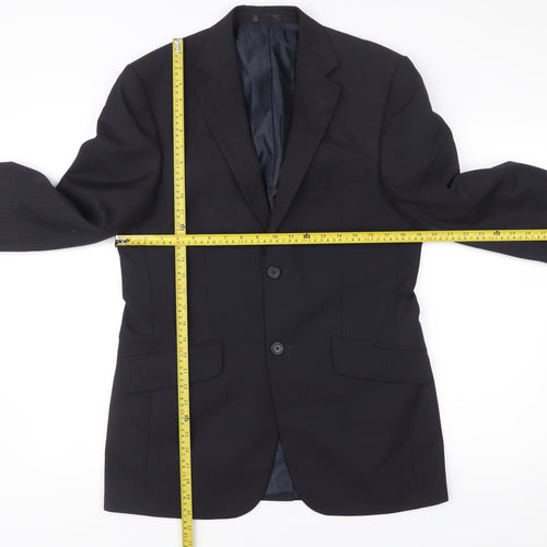 George Men’s Navy Blue 36R Suit Jacket Single Breasted Formal