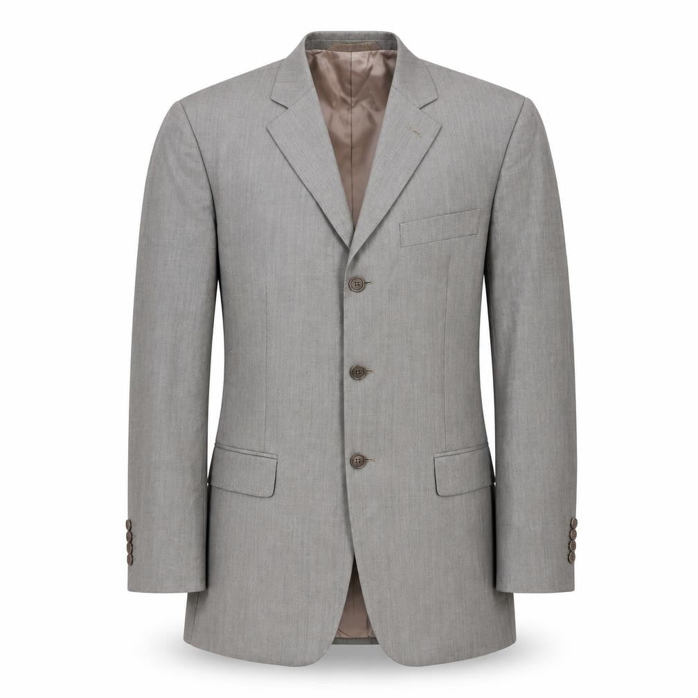 Front view of Marks & Spencer Men’s Grey Wool suit jacket 38 Chest